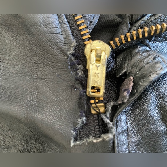 Wilson’s Leather pants jeans size 27 western punk rock star black vintage 80’s - Picture 3 of 12